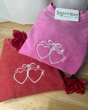 Load image into Gallery viewer, Locket Corded Embroidered Crew - Pink
